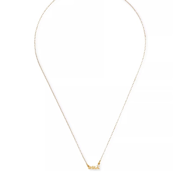 Kate Spade Oui Necklace Gold - Picture 2 of 9